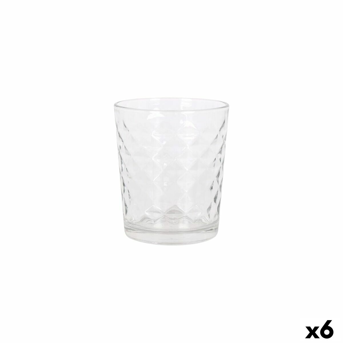 Vaso de agua La Mediterránea Silex diamants 4 Piezas (6 Unidades)