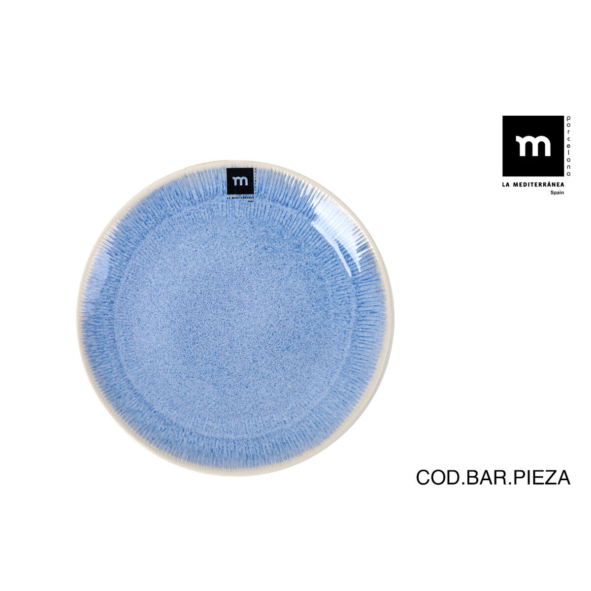 Plato de Postre La Mediterránea Calobra Azul (24 Unidades)