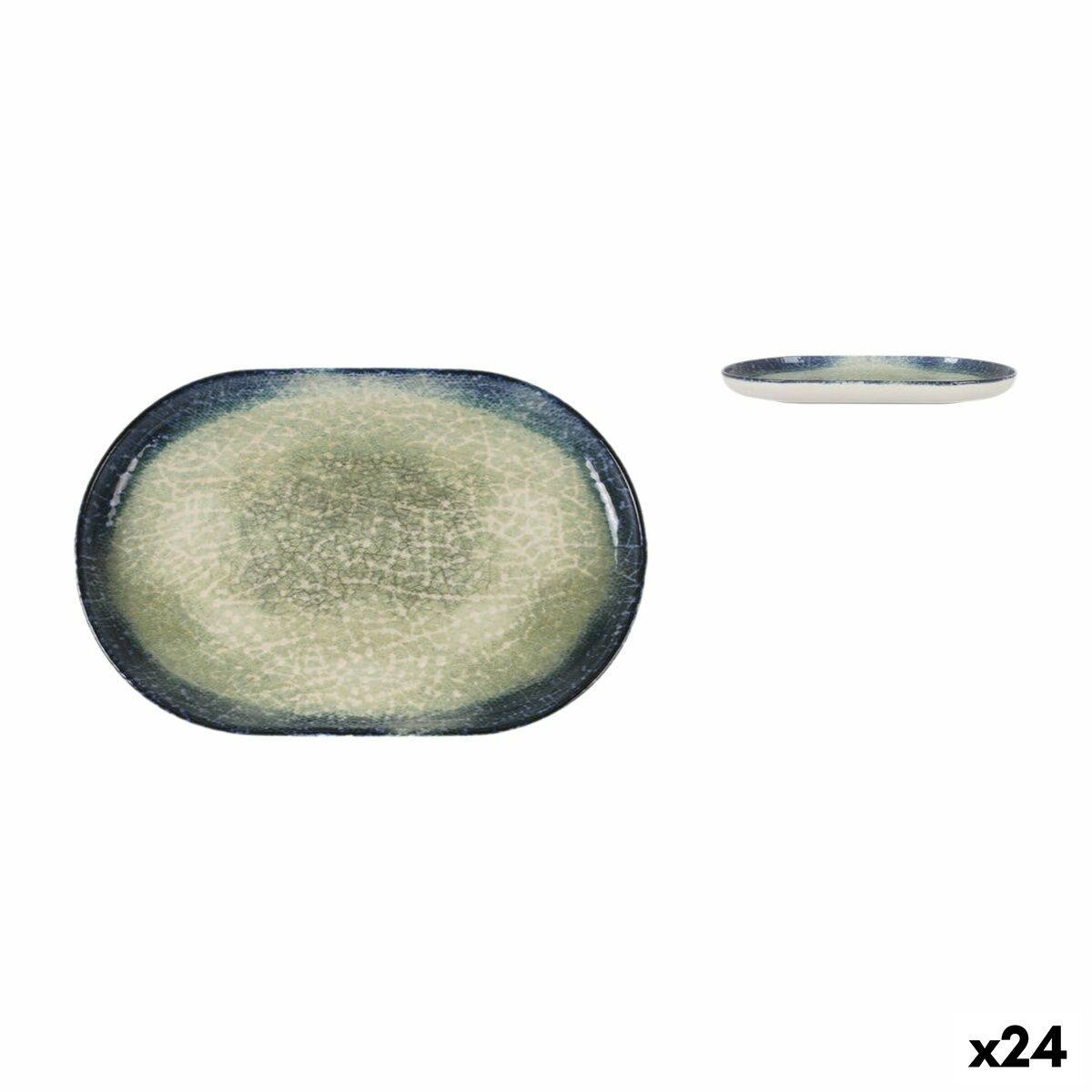 Fuente de Cocina La Mediterránea Olaf Ovalado 20 x 13 x 2 cm (24 Unidades)