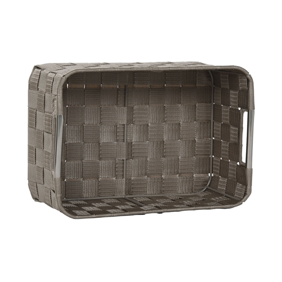 Juego de Cestas Home ESPRIT Verde Gris Crema Metal Polipropileno 38 x 28 x 17 cm 3 Piezas (3 Unidades)