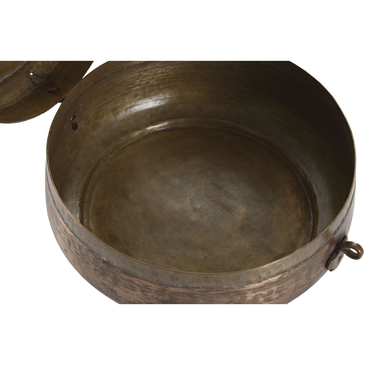 Caja-Joyero Home ESPRIT Cobre Latón 25 x 25 x 10 cm