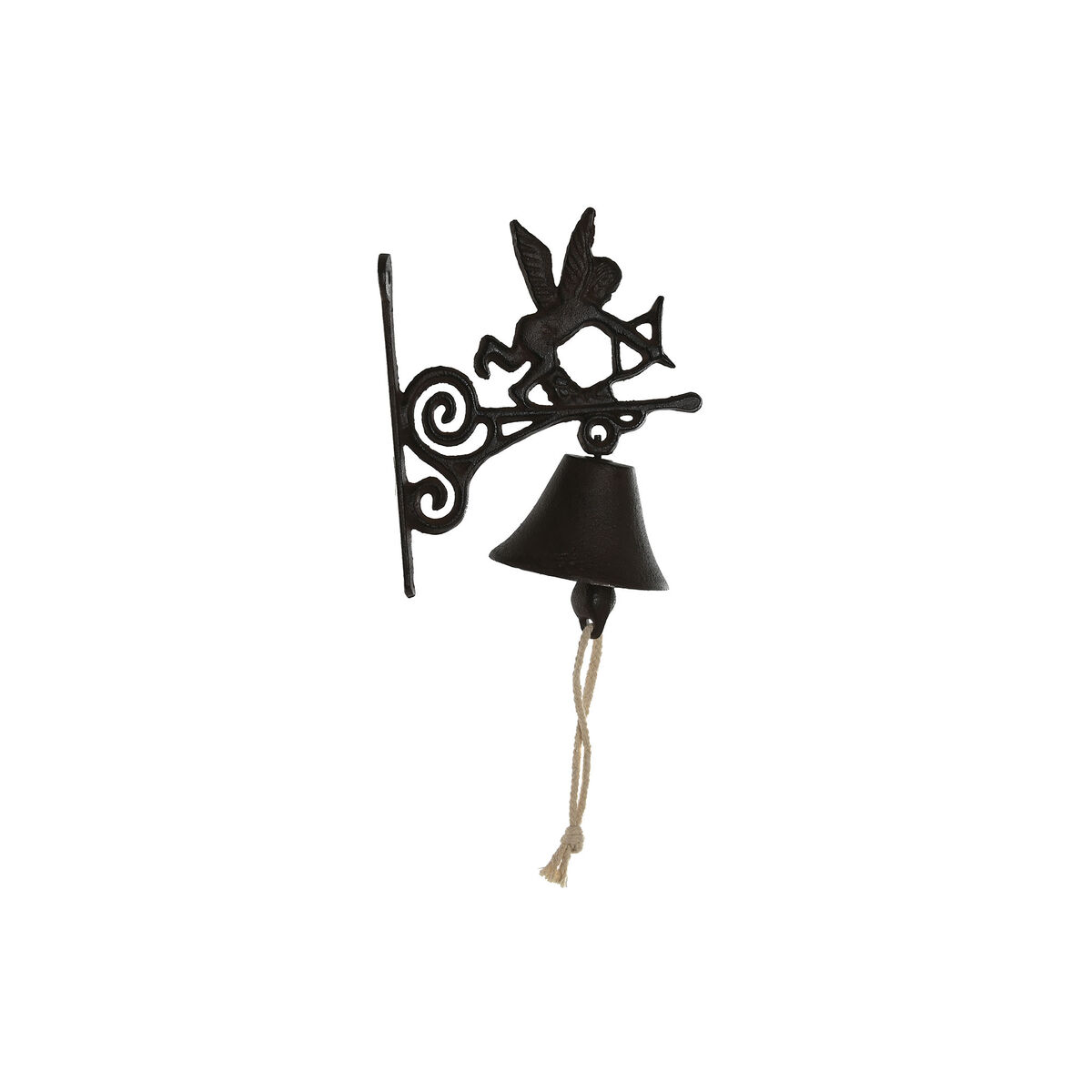 Campana Home ESPRIT Marrón Negro Hierro 16,5 x 10 x 21 cm