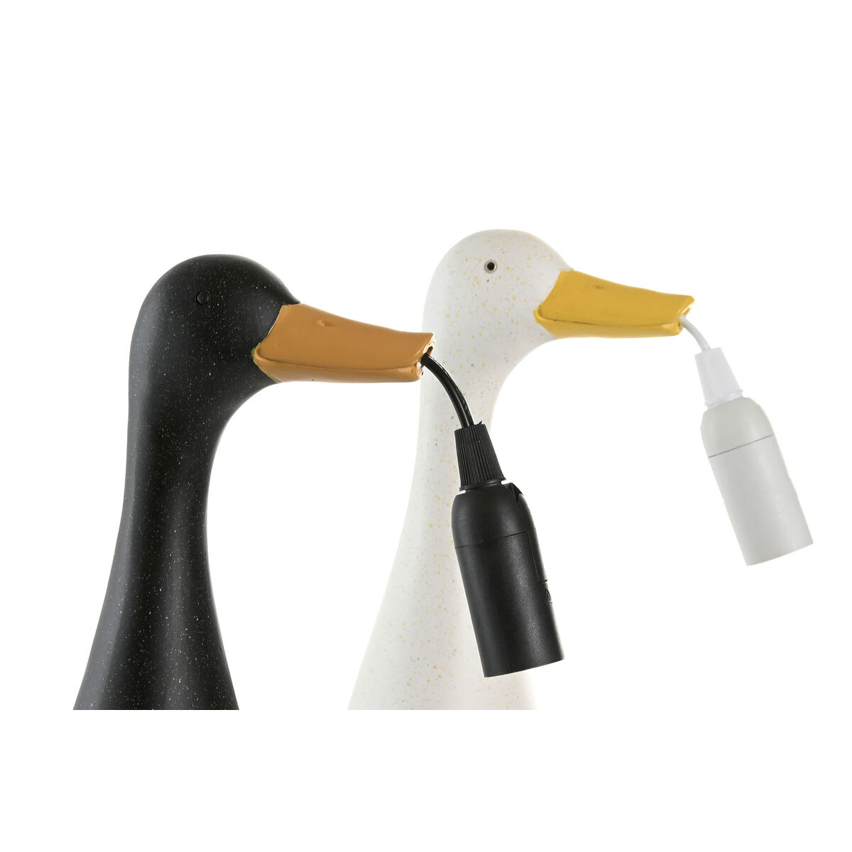 Lámpara de mesa Home ESPRIT Amarillo Blanco Negro 25 W 220 V (2 Unidades)