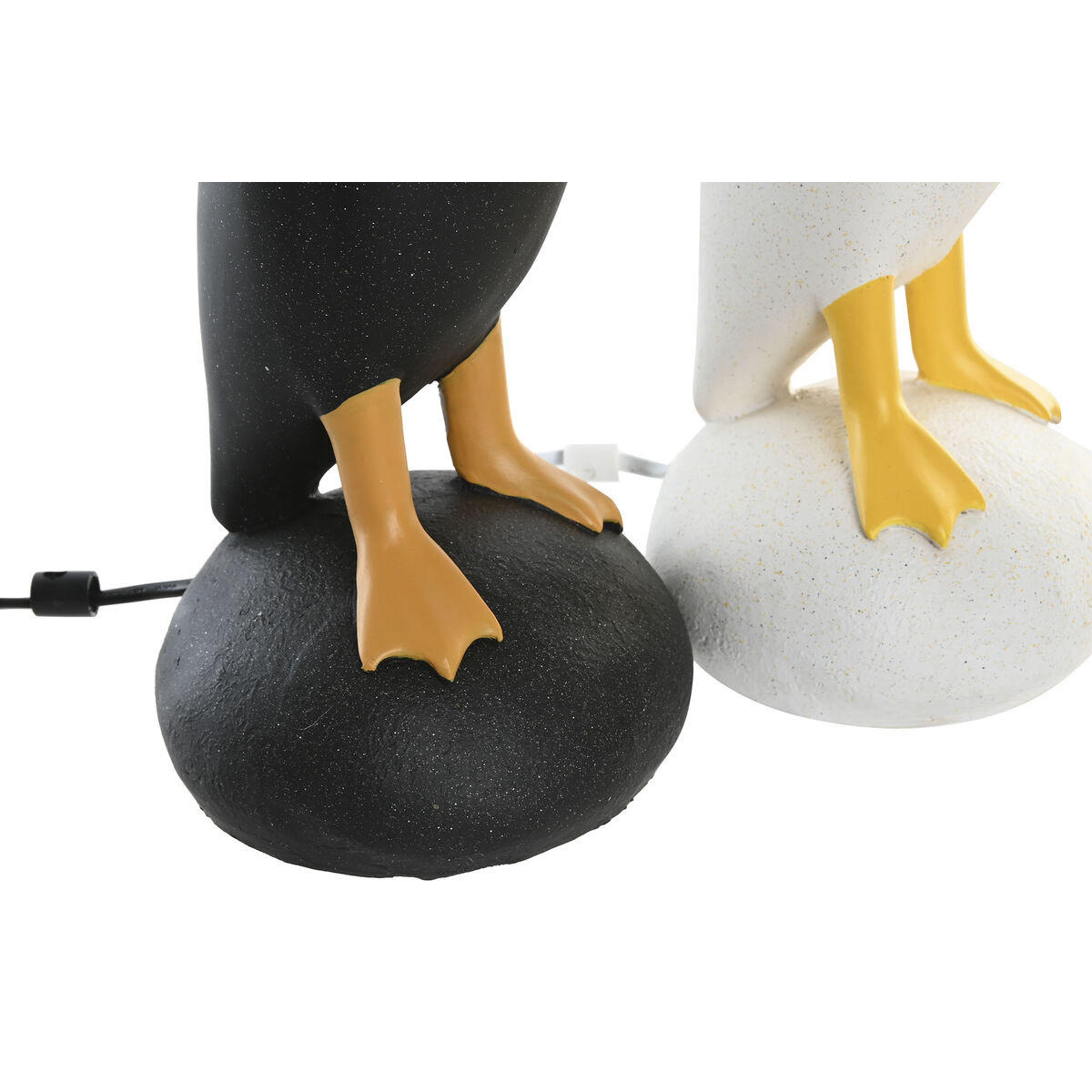 Lámpara de mesa Home ESPRIT Amarillo Blanco Negro 25 W 220 V (2 Unidades)