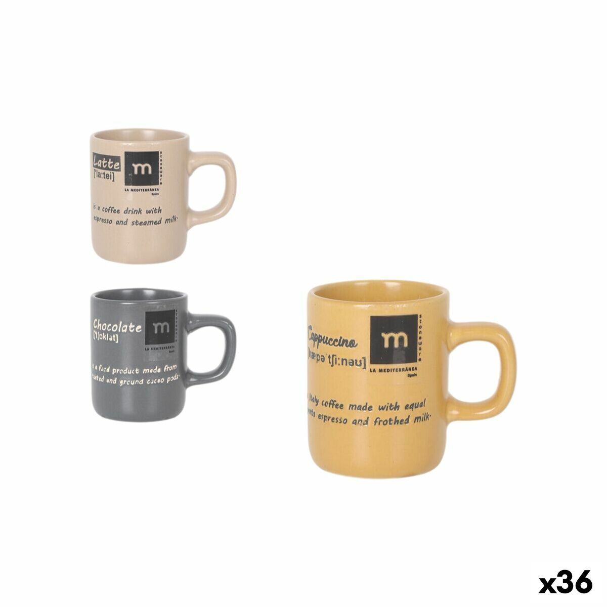Taza La Mediterránea (36 Unidades)