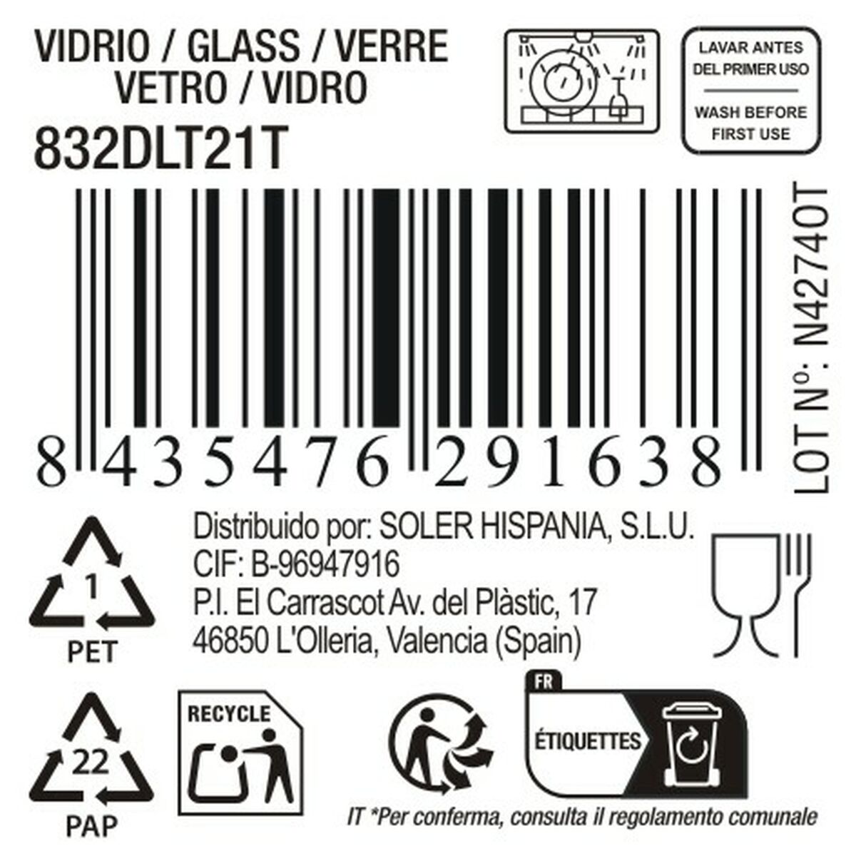 Copa La Mediterránea Syros (36 Unidades)