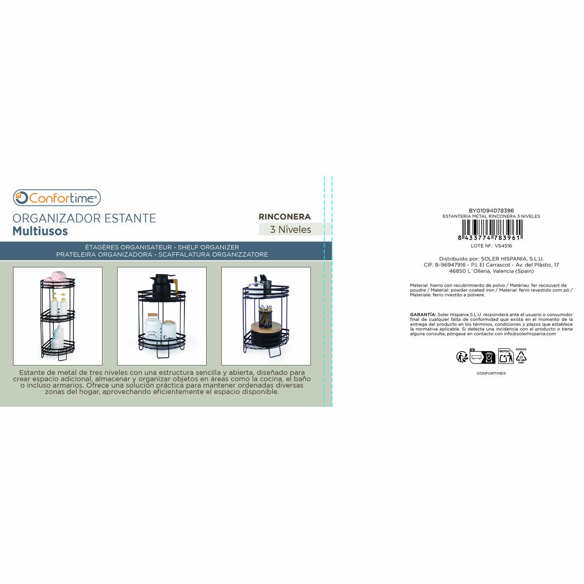 Estantería Confortime Metal (4 Unidades)