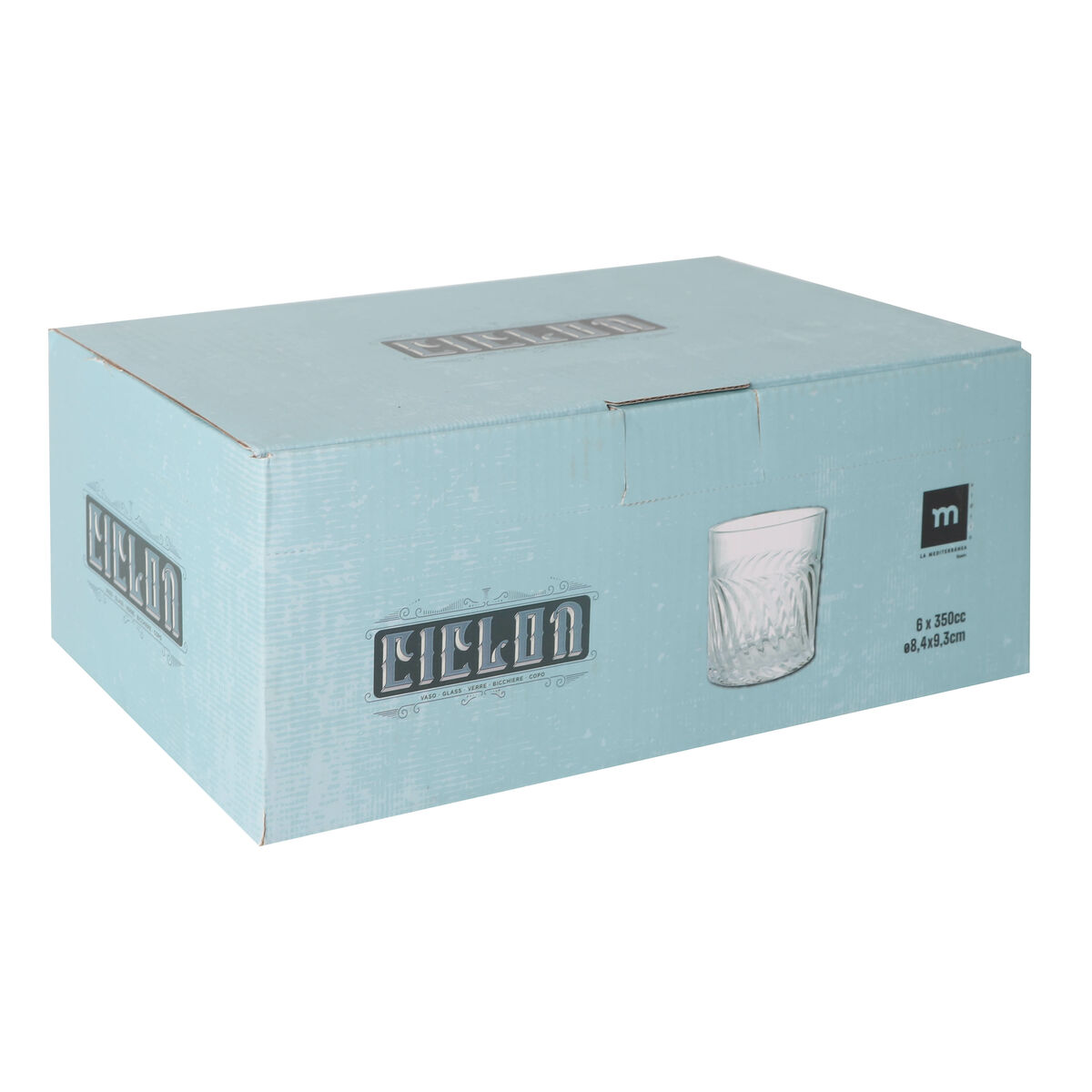 Vaso de agua La Mediterránea Ciclon (48 Unidades)
