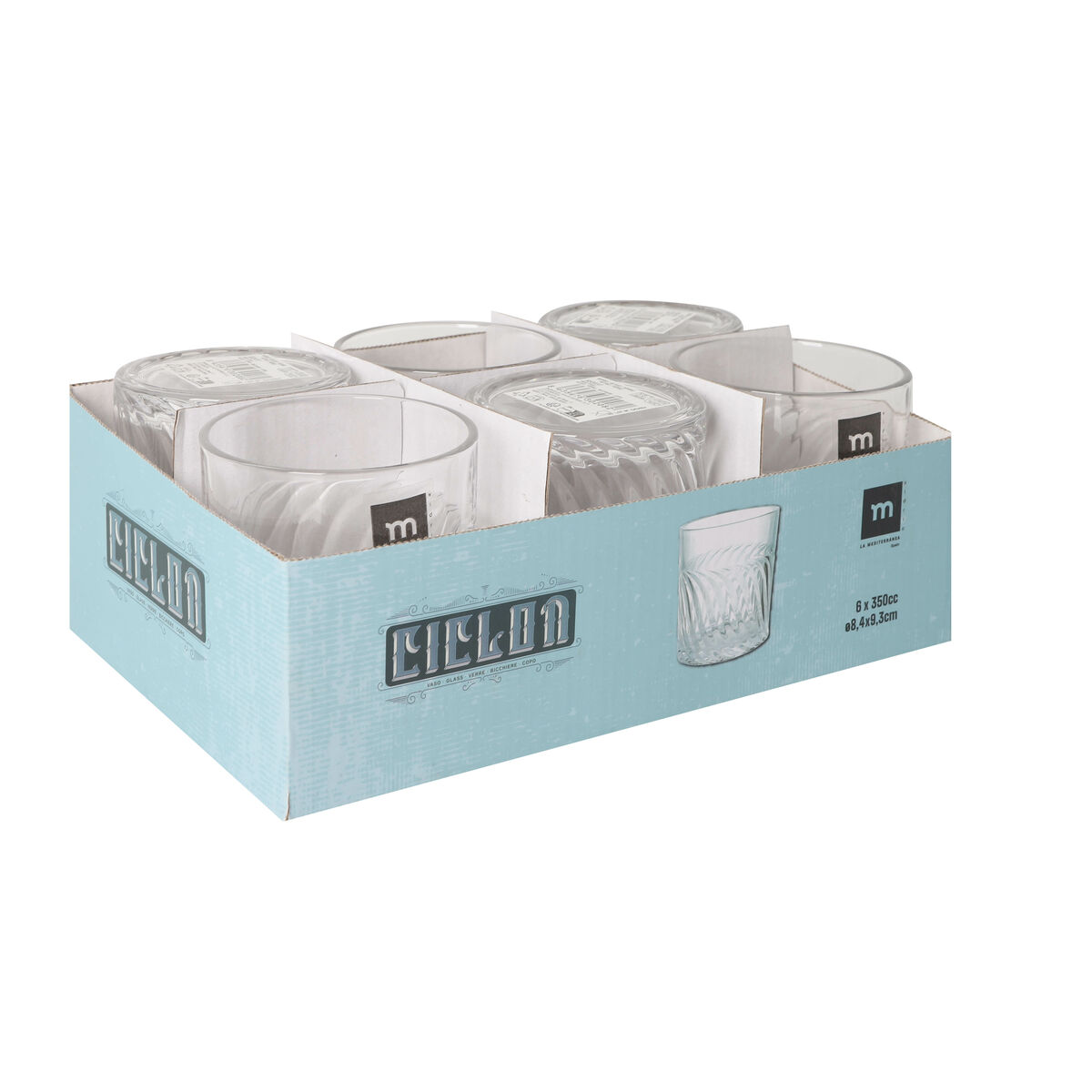 Vaso de agua La Mediterránea Ciclon (48 Unidades)