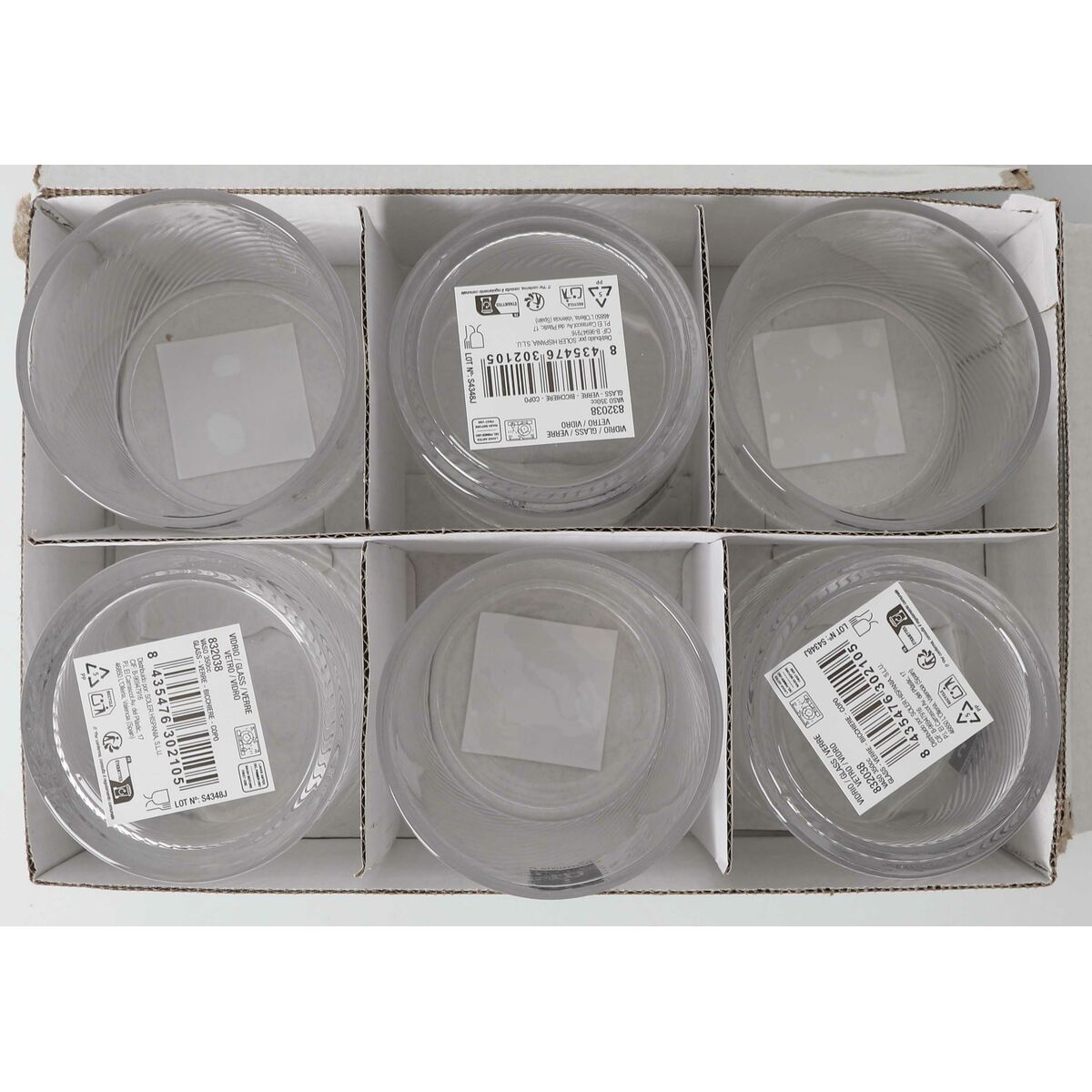 Vaso de agua La Mediterránea Vortice (48 Unidades)