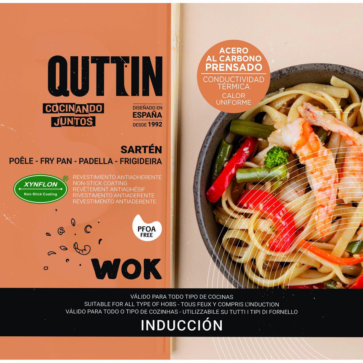 Paellera Quttin Madera (6 Unidades)