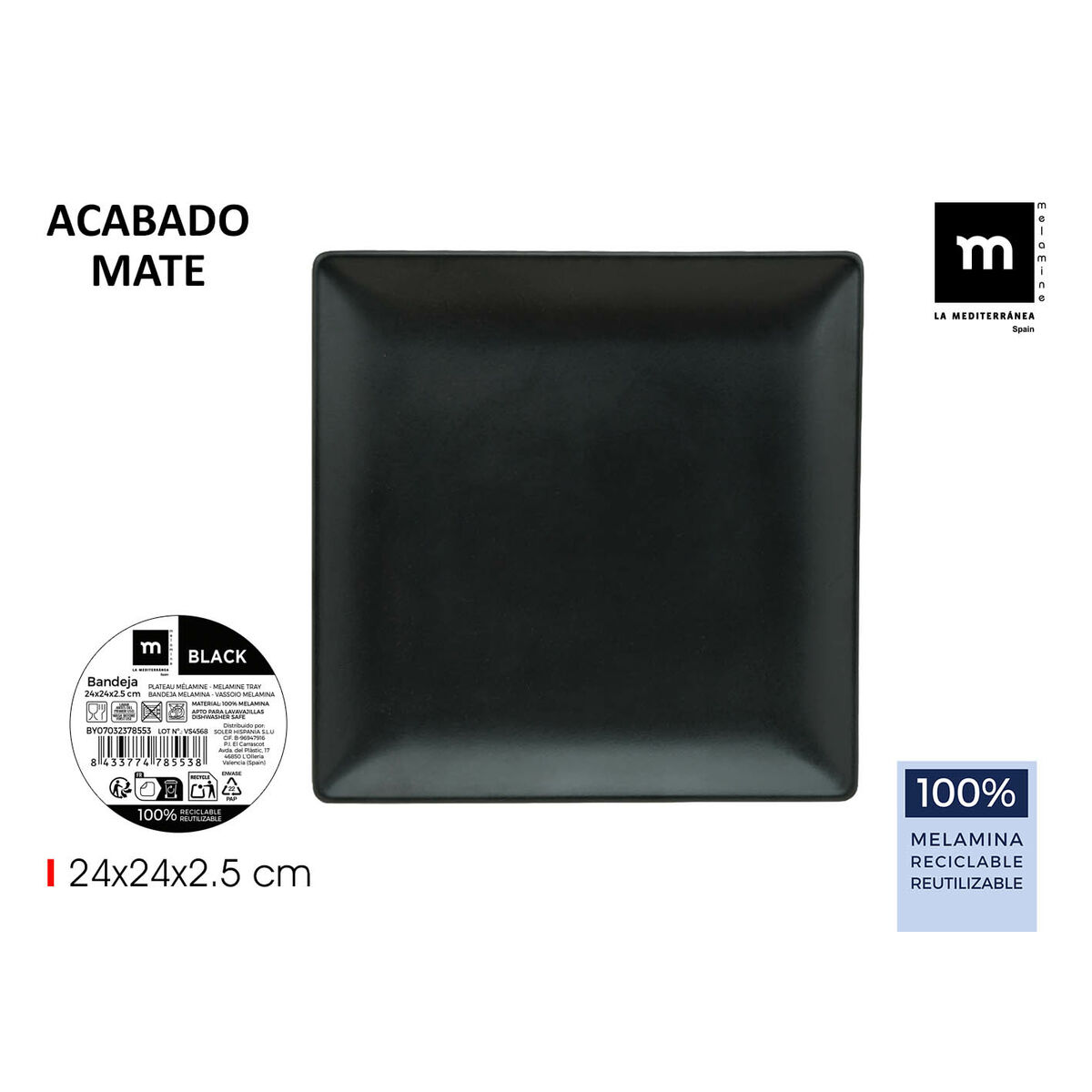 Bandeja La Mediterránea (12 Unidades)