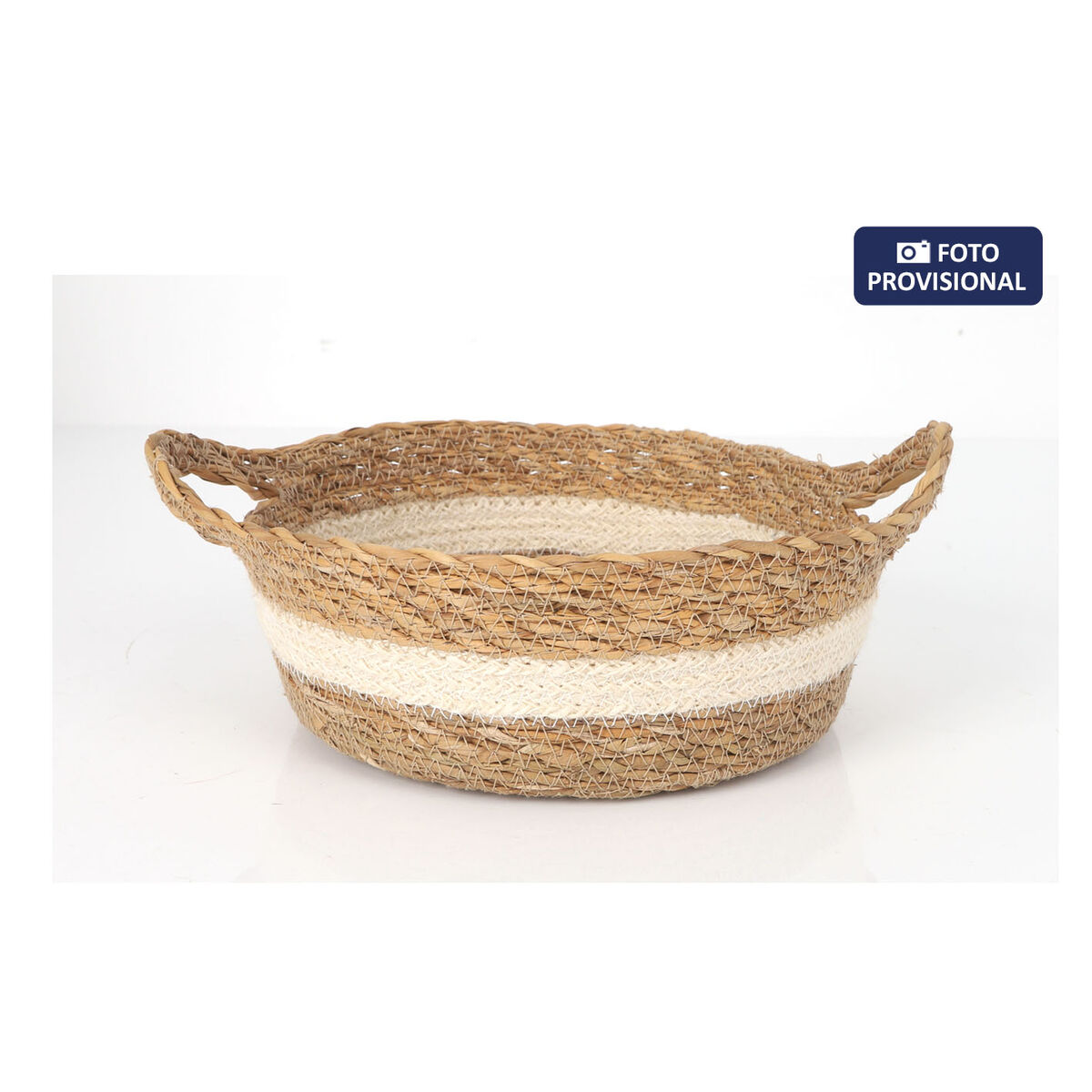 Caja de Almacenaje Privilege Mimbre ø 22 x 8 cm (12 Unidades)