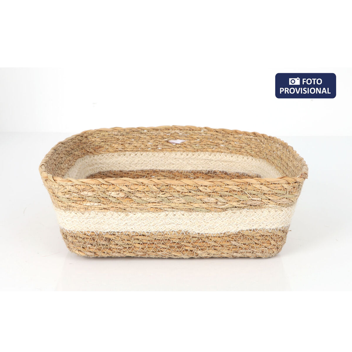 Caja de Almacenaje Privilege Mimbre Cuadrado 22 x 22 x 8 cm (12 Unidades)