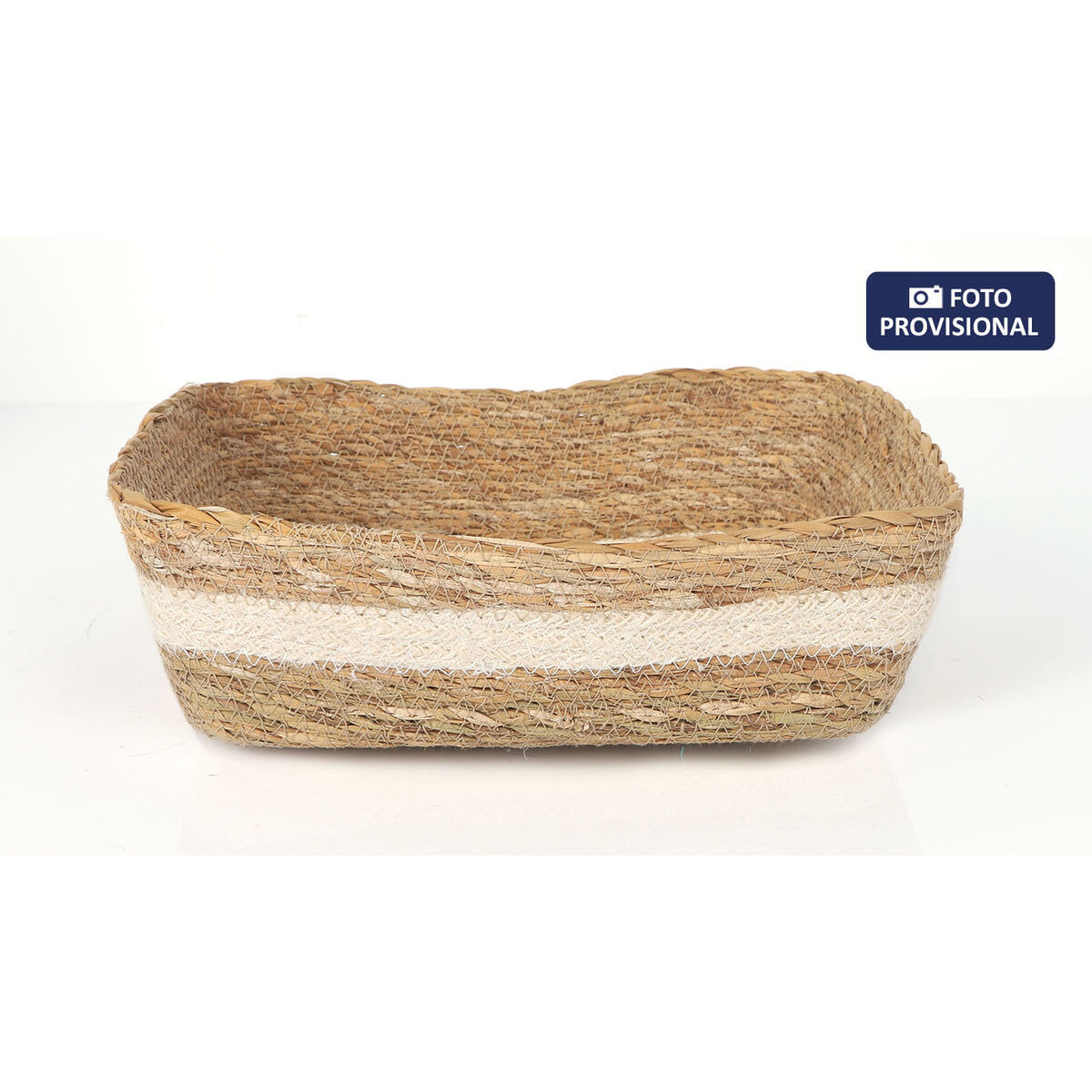 Caja de Almacenaje Privilege Privilege Mimbre Rectangular 25 x 20 x 8 cm (12 Unidades)