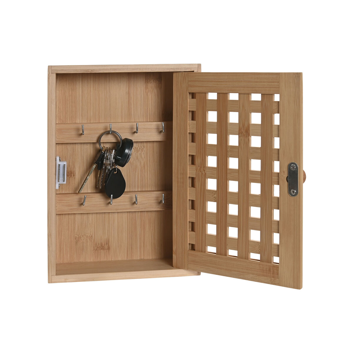 Armario de llaves Home ESPRIT Natural 19 x 6 x 27 cm