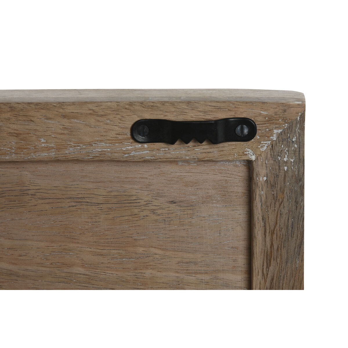 Decoración de Pared Home ESPRIT Blanco Natural Floral 60 x 2,5 x 60 cm (4 Piezas)