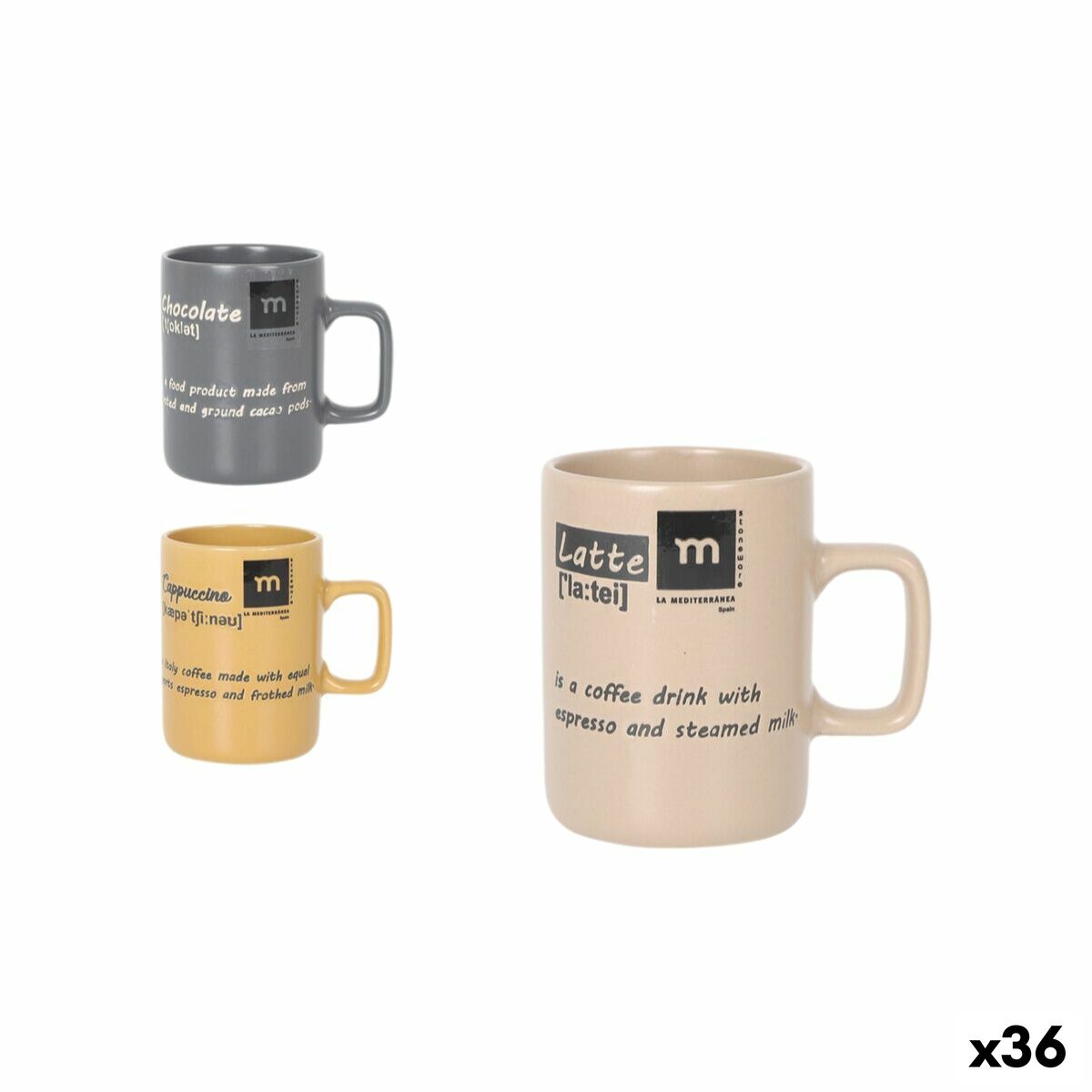 Taza La Mediterránea (36 Unidades)