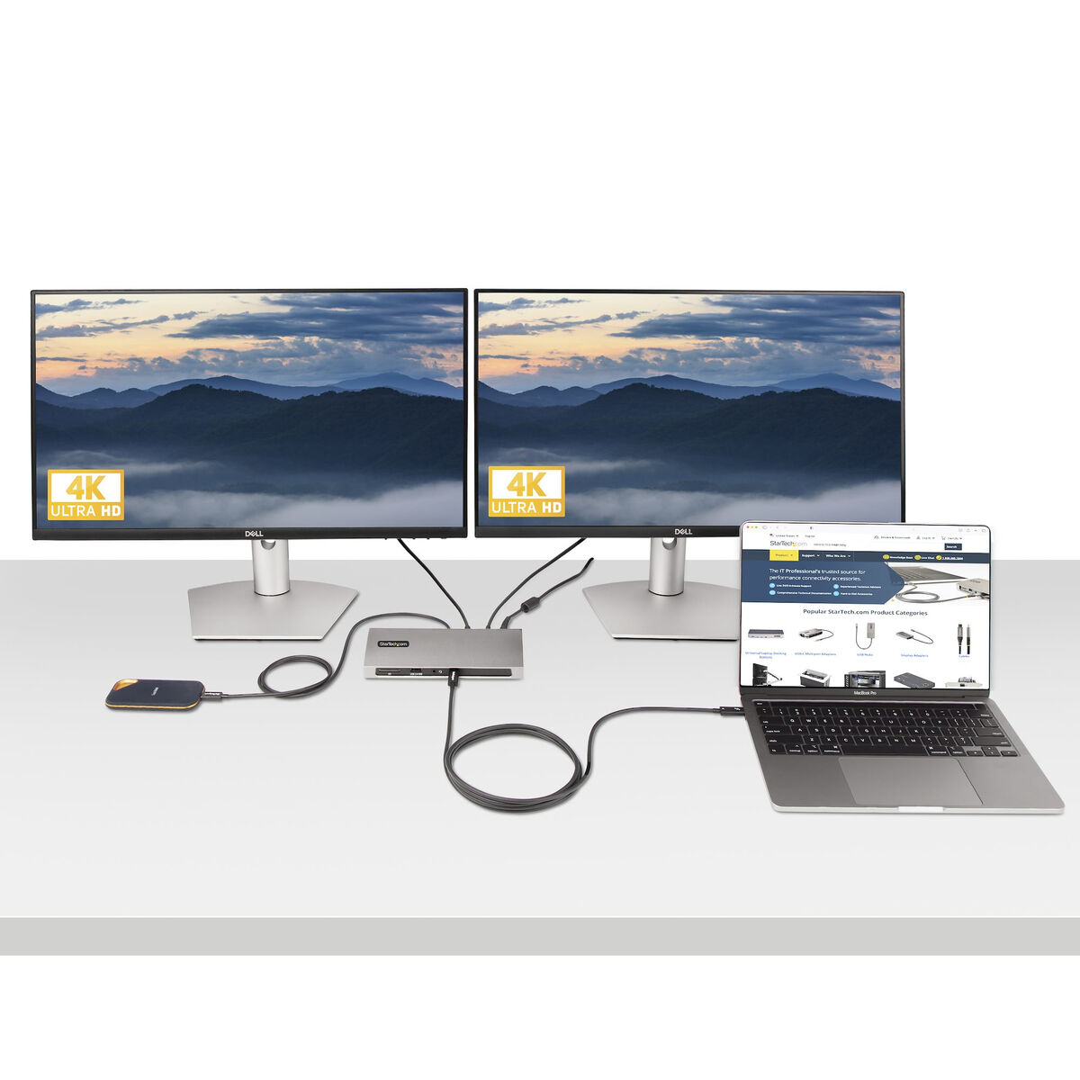 Cable USB Startech A40G2MB-TB4-CABLE Negro 2 m