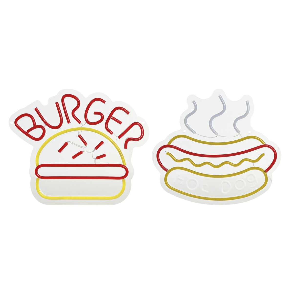 Decoración luminosa Home ESPRIT Acrílico Urbano 30 X 1,5 X 28 CM (2 Unidades)