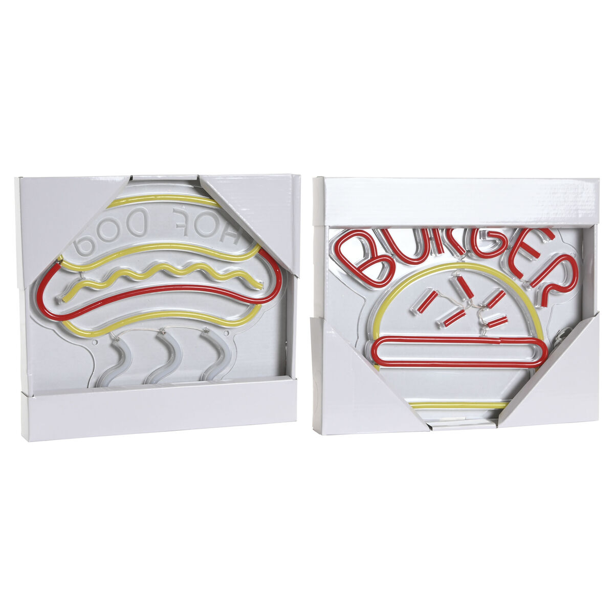 Decoración luminosa Home ESPRIT Acrílico Urbano 30 X 1,5 X 28 CM (2 Unidades)