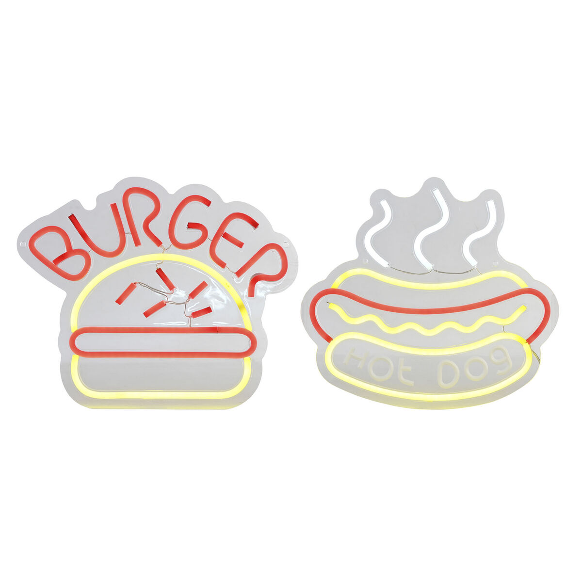 Decoración luminosa Home ESPRIT Acrílico Urbano 30 X 1,5 X 28 CM (2 Unidades)