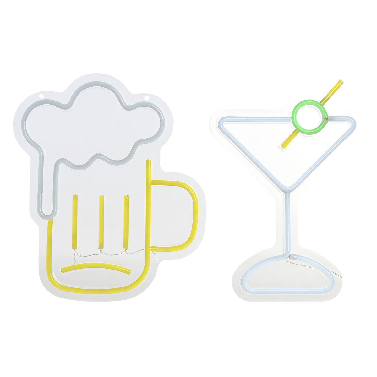 Decoración luminosa Home ESPRIT Acrílico Urbano 21 X 1,5 X 30 CM (2 Unidades)