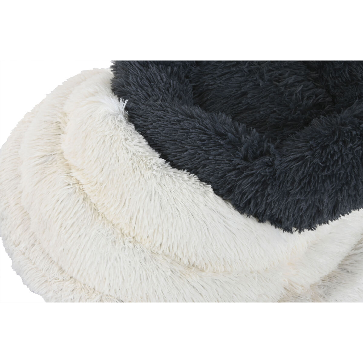 Cama para mascota Home ESPRIT Blanco Gris oscuro 73 X 64 X 16 CM 2 Unidades