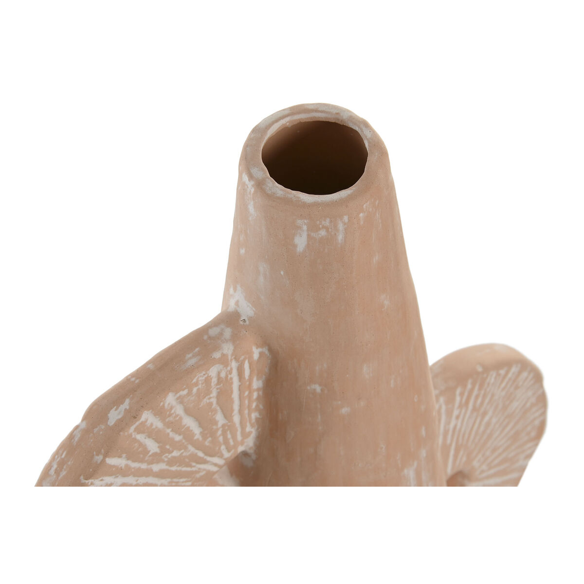 Jarrón Home ESPRIT Marrón claro Terracota Natural 24 x 12 x 36 cm