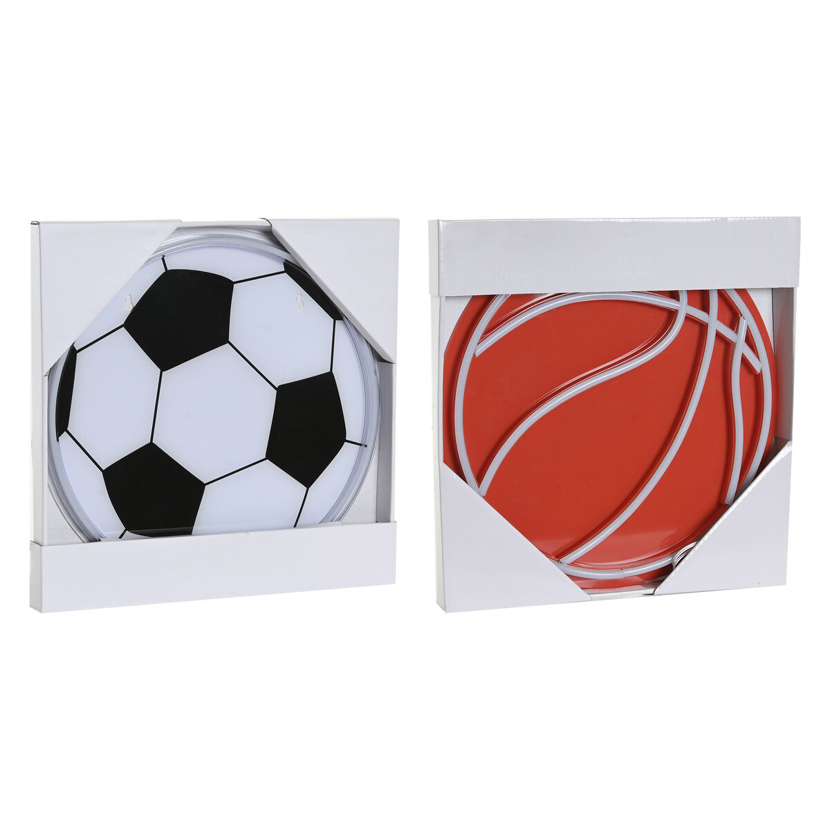 Decoración luminosa Home ESPRIT Acrílico Urbano 31 X 1,5 X 31 CM (2 Unidades)