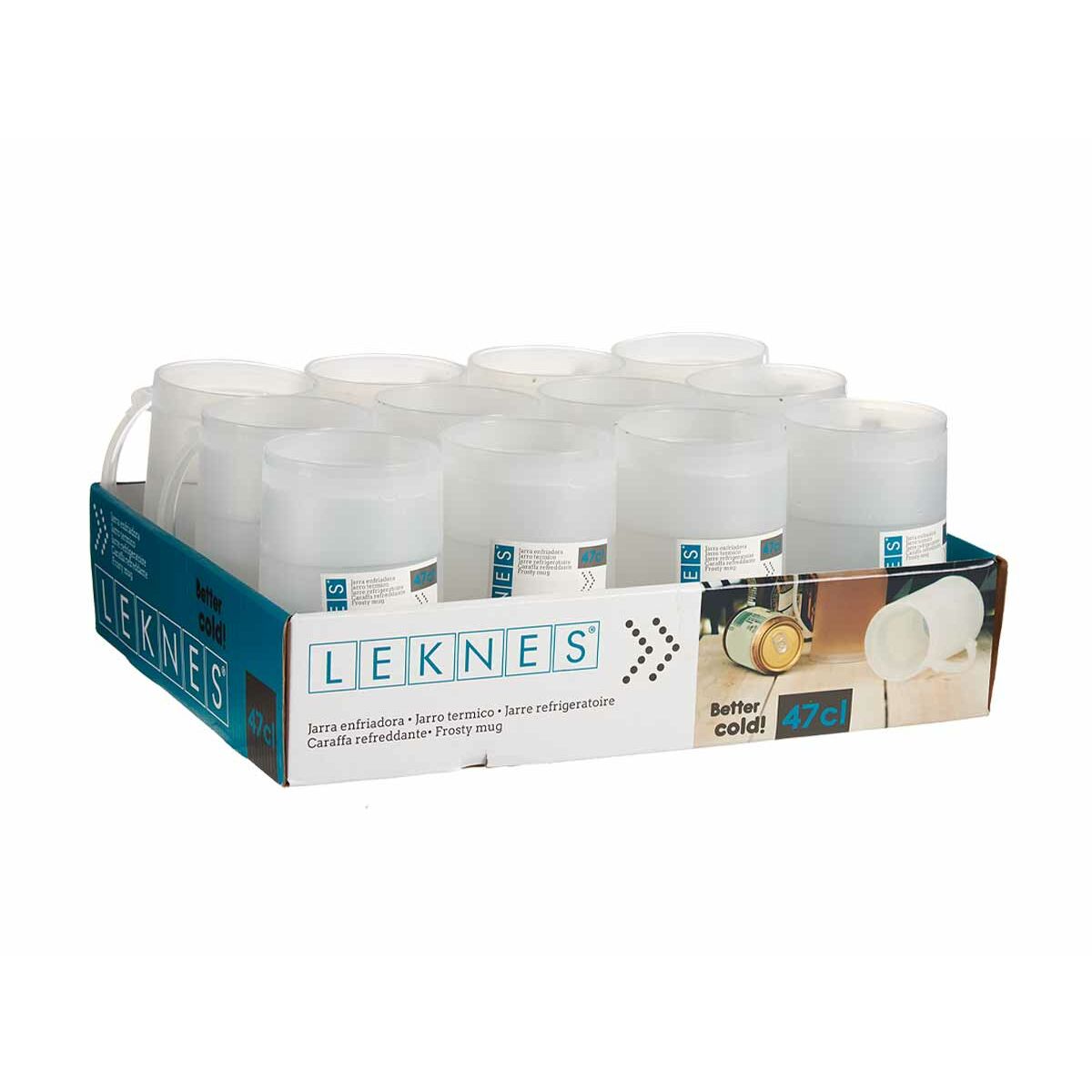 Jarra Térmica Leknes Transparente 473 ml (12 Unidades)