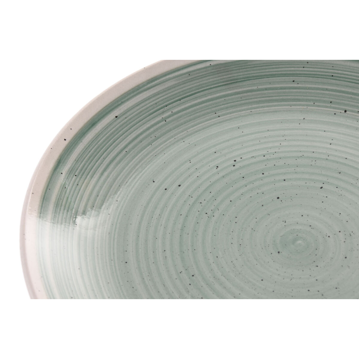 Vajilla Home ESPRIT Blanco Verde Gres 18 Piezas