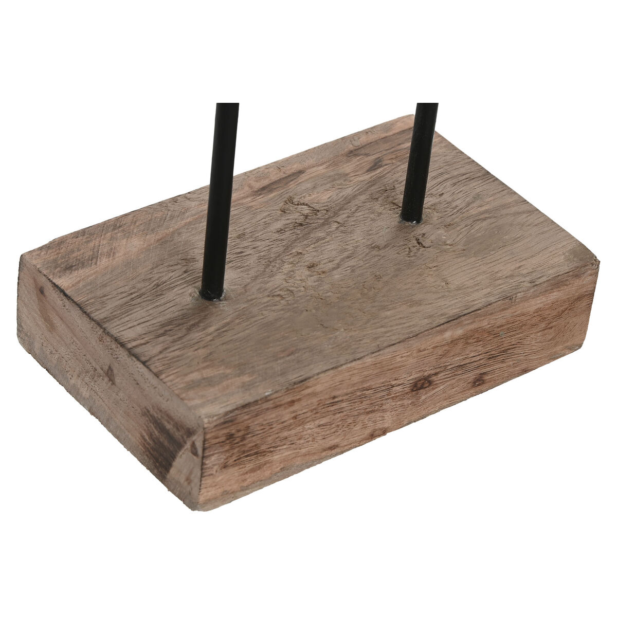 Figura Decorativa Home ESPRIT Marrón Plateado Natural 19 x 9 x 28 cm (2 Unidades)