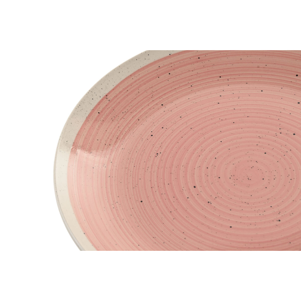 Vajilla Home ESPRIT Blanco Rosa Gres 18 Piezas