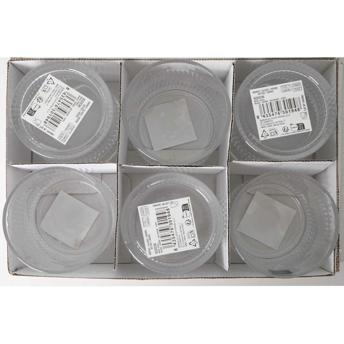 Vaso de agua La Mediterránea Coliseo (48 Unidades)