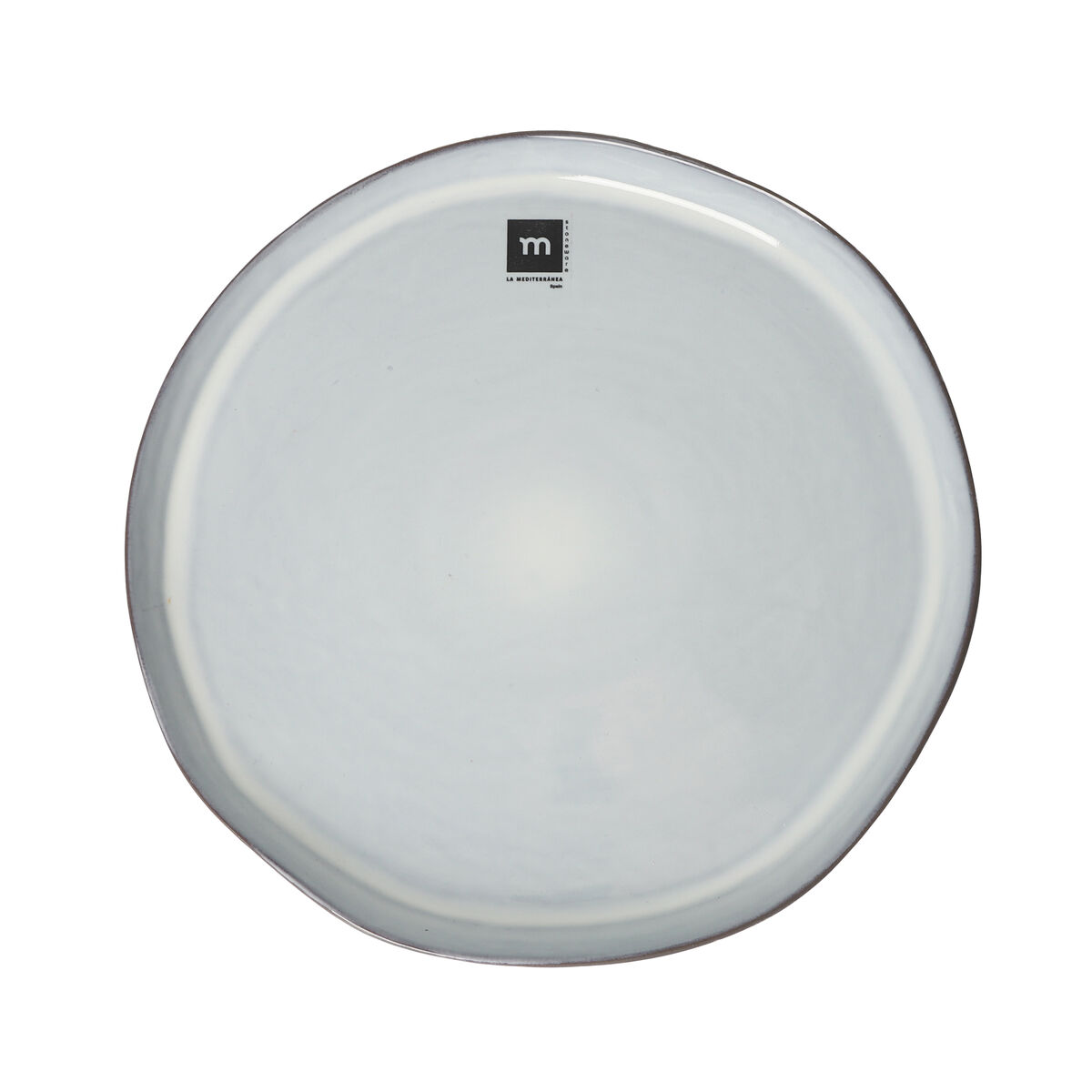 Plato Llano La Mediterránea Black clay