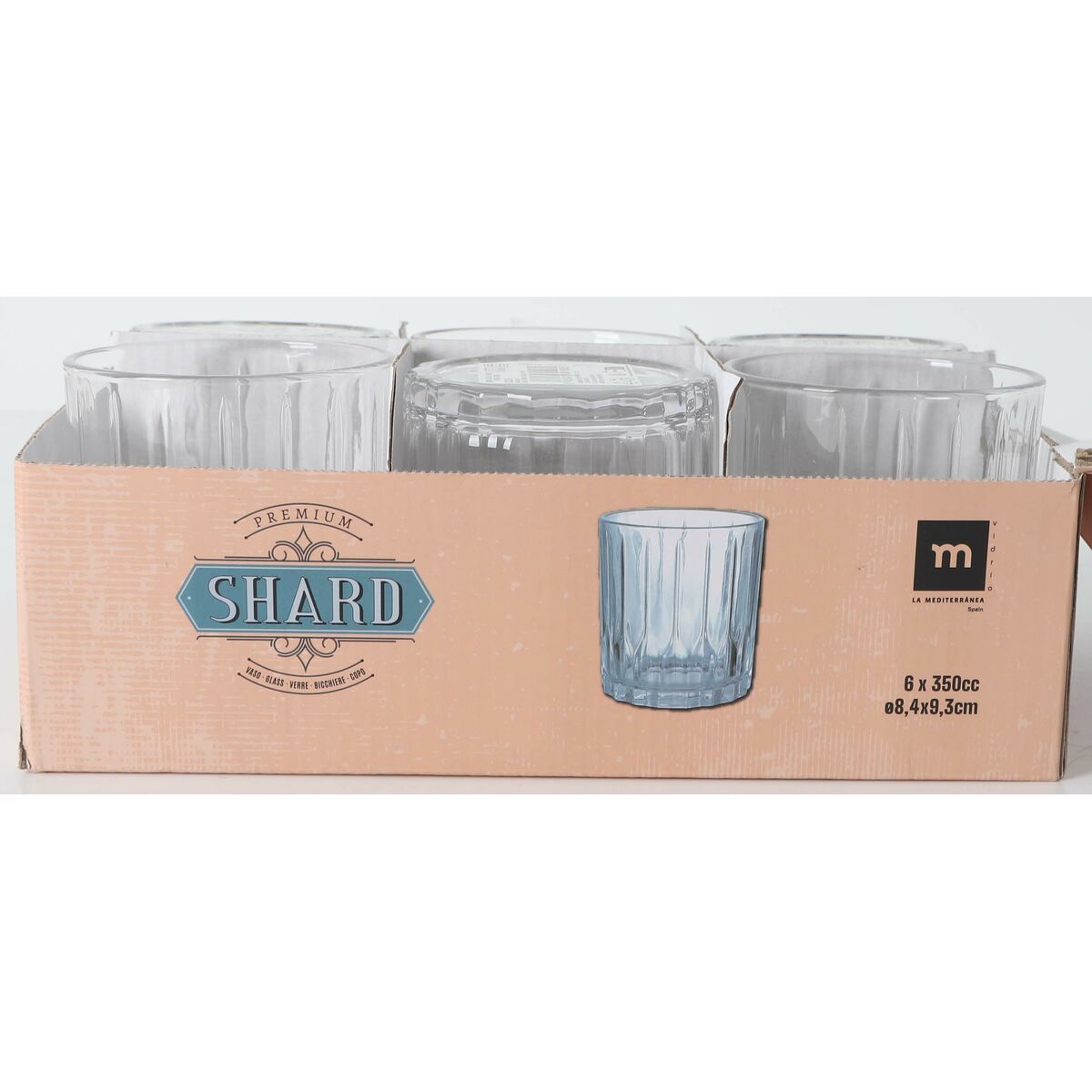 Vaso de agua La Mediterránea Shard (48 Unidades)