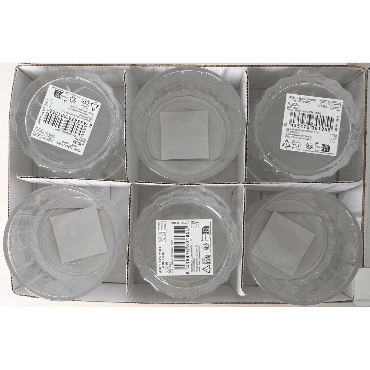 Vaso de agua La Mediterránea Shard (48 Unidades)