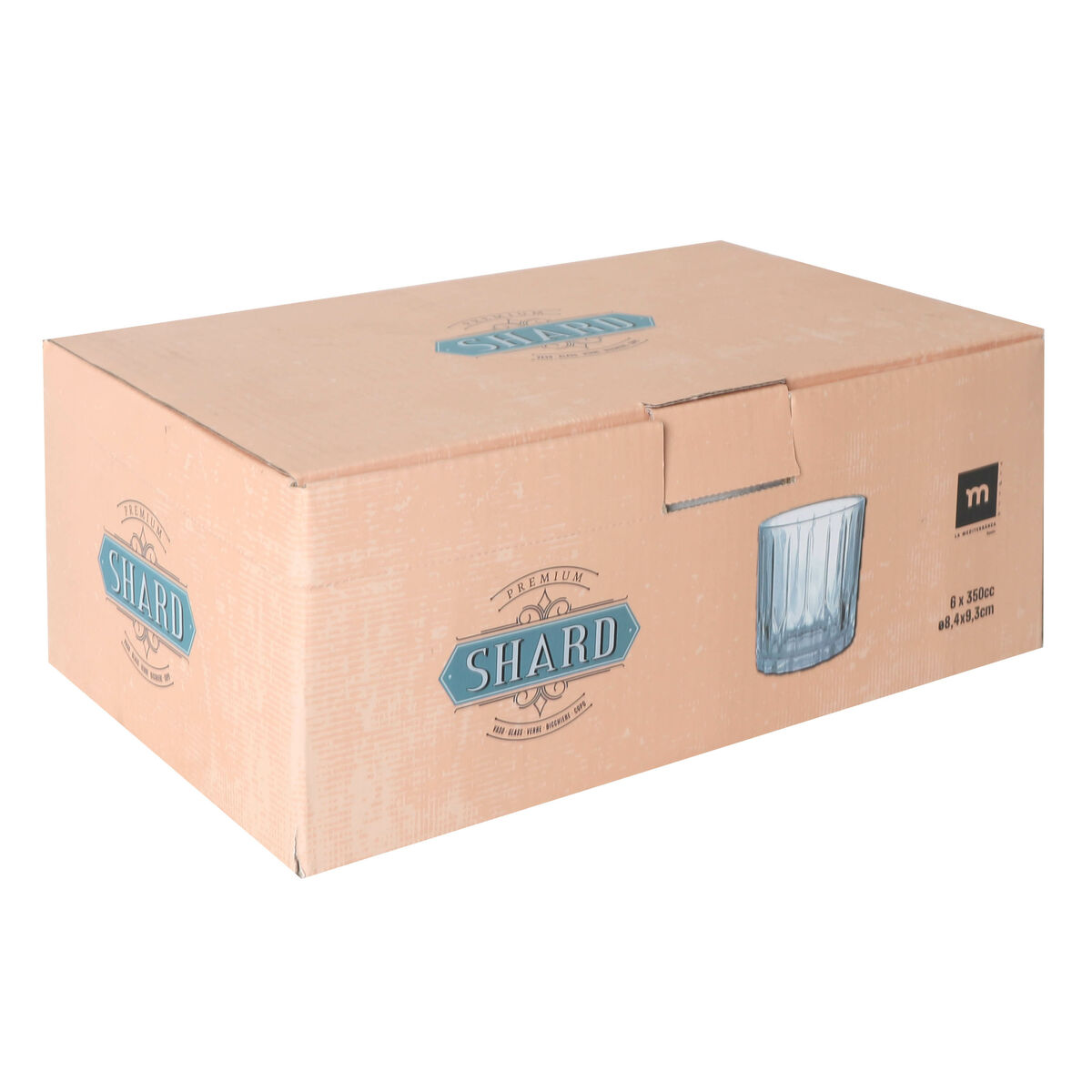 Vaso de agua La Mediterránea Shard (48 Unidades)