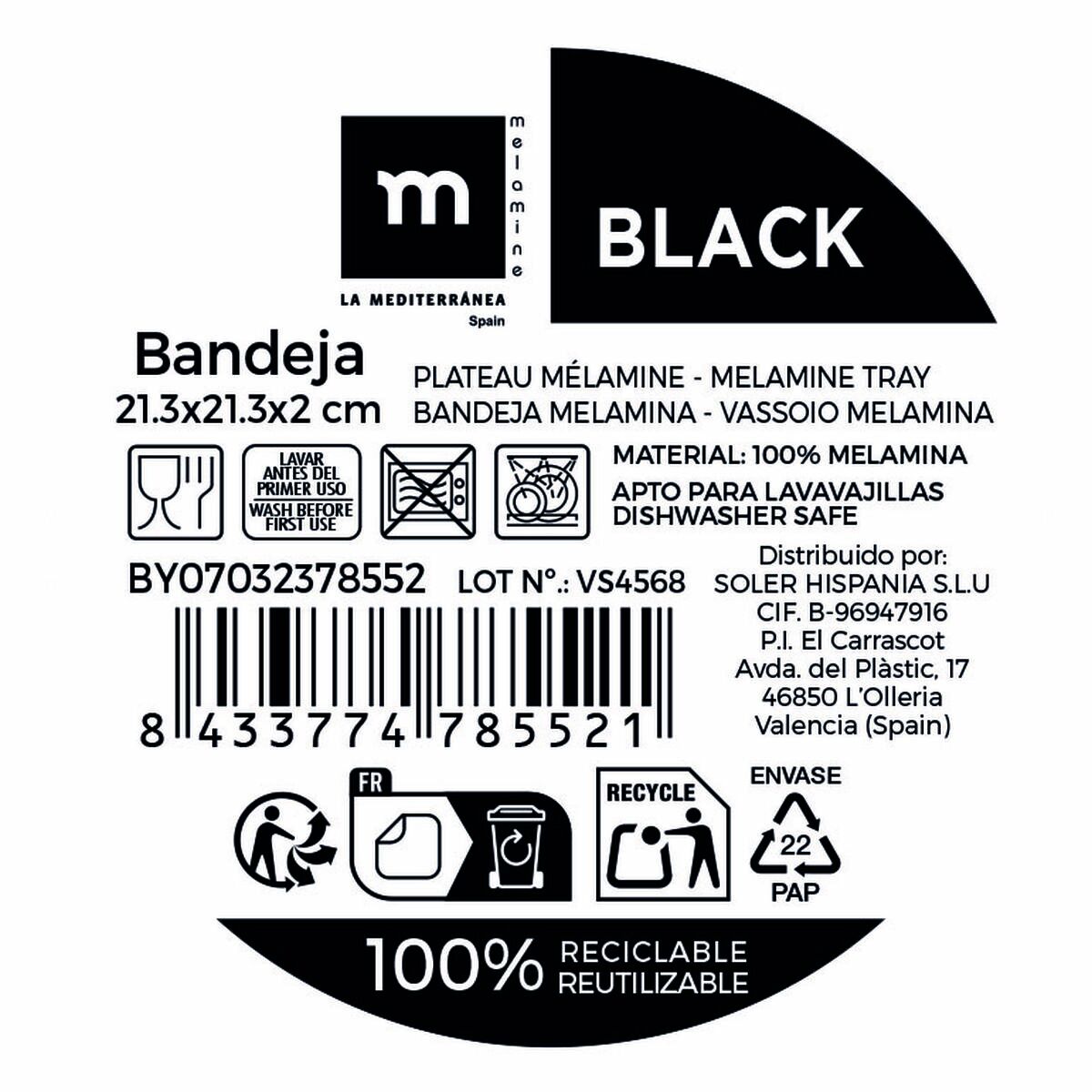 Bandeja La Mediterránea (12 Unidades)