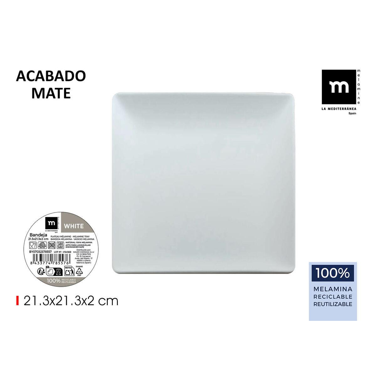 Bandeja La Mediterránea (12 Unidades)