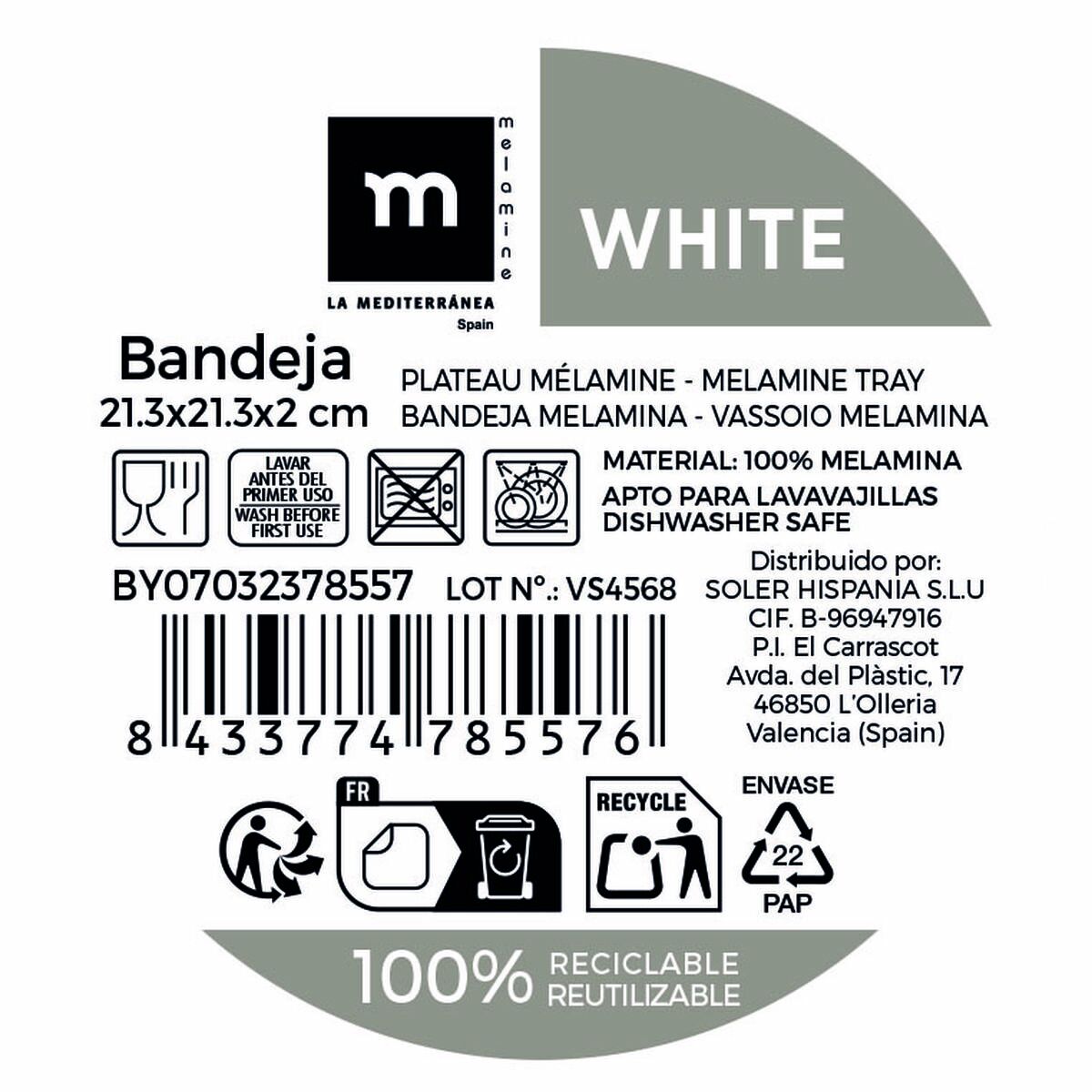 Bandeja La Mediterránea (12 Unidades)