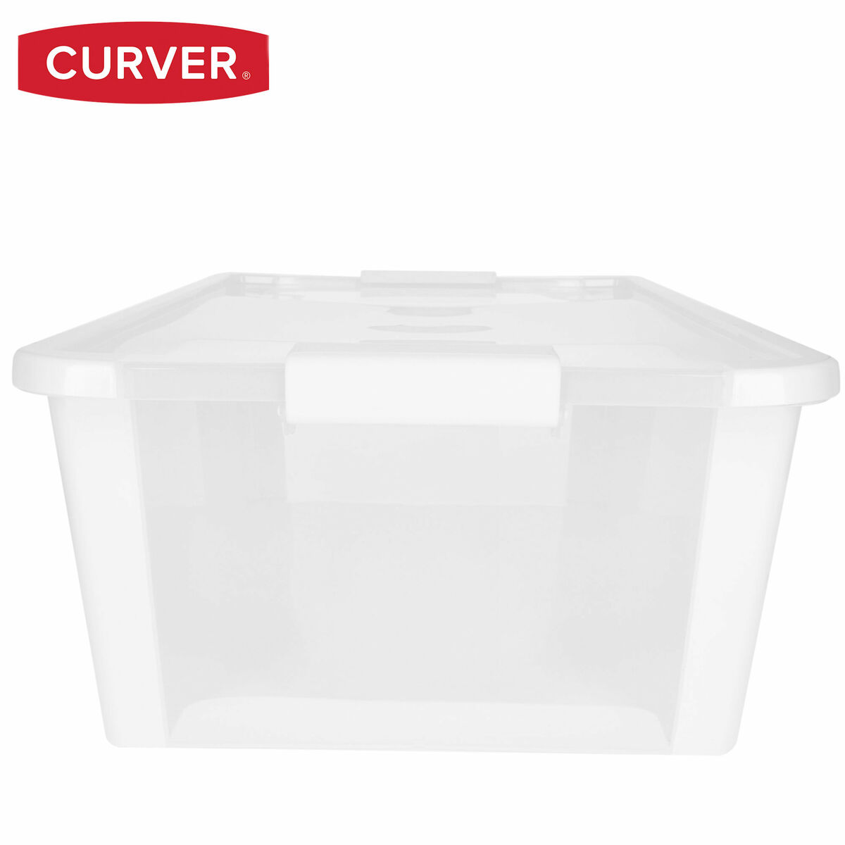 Caja de Almacenaje con Tapa Curver Blanco Plástico 26 L 55 x 19 x 35 cm (7 Unidades)