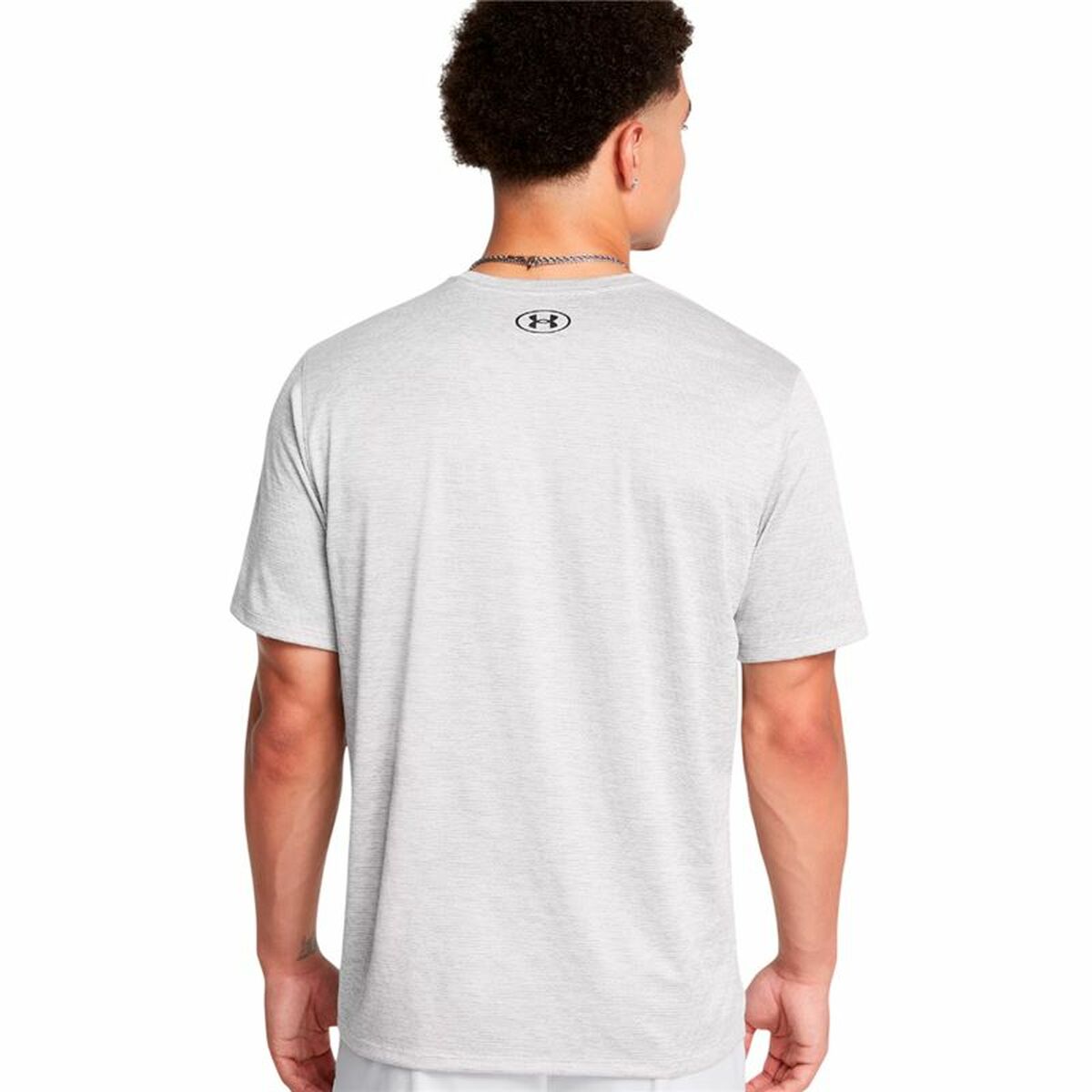 Camiseta de Manga Corta Hombre Under Armour Tech Vent Ss Gris claro