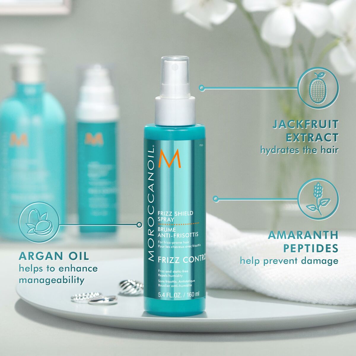 Spray Antiencrespamiento Moroccanoil Frizz Shield 160 ml