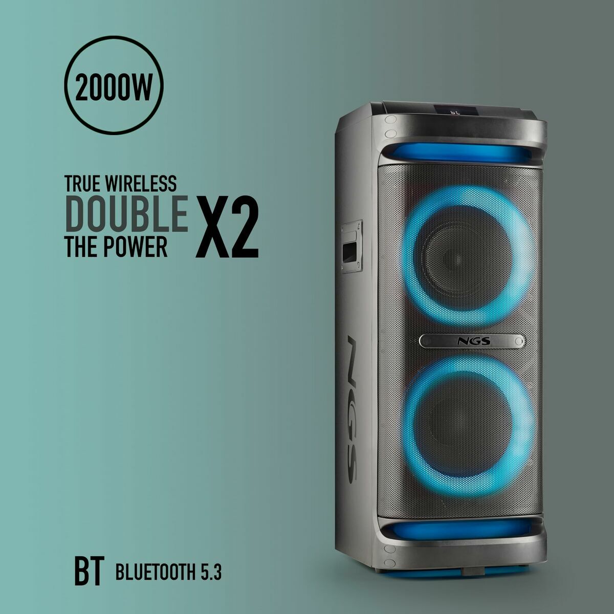 Altavoz Bluetooth Portátil NGS WILDSPACE2 Negro