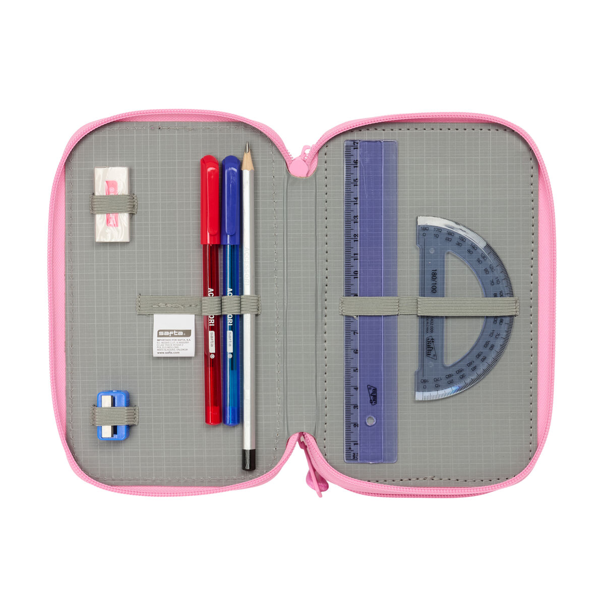 Portatodo BlackFit8 Smile Azul Rosa 12,5 x 19,5 x 5,5 cm 37 Piezas