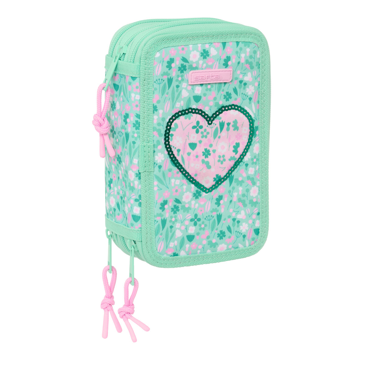 Portatodo Safta Cuore Menta 12,5 x 19,5 x 5,5 cm 37 Piezas