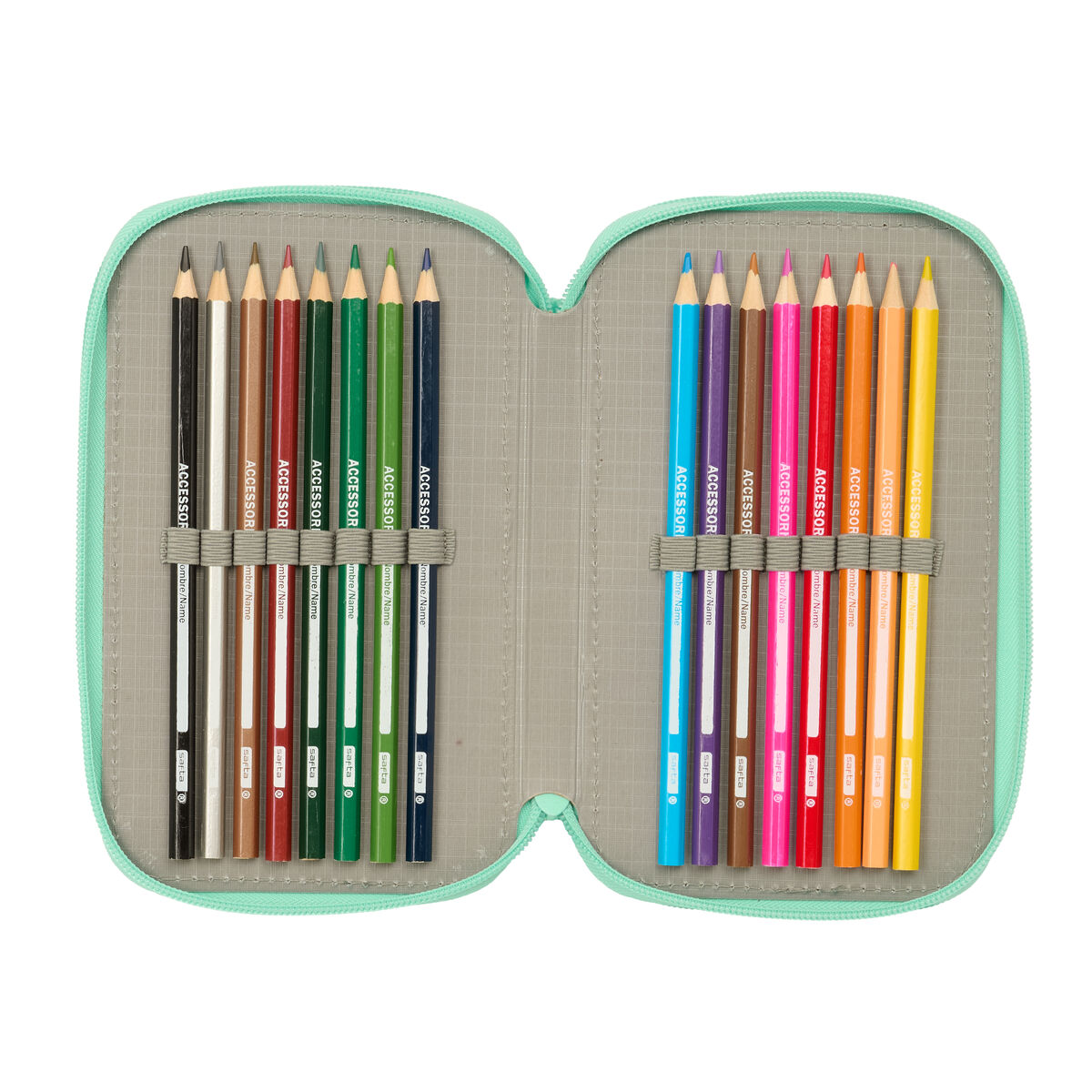 Portatodo Safta Cuore Menta 12,5 x 19,5 x 5,5 cm 37 Piezas