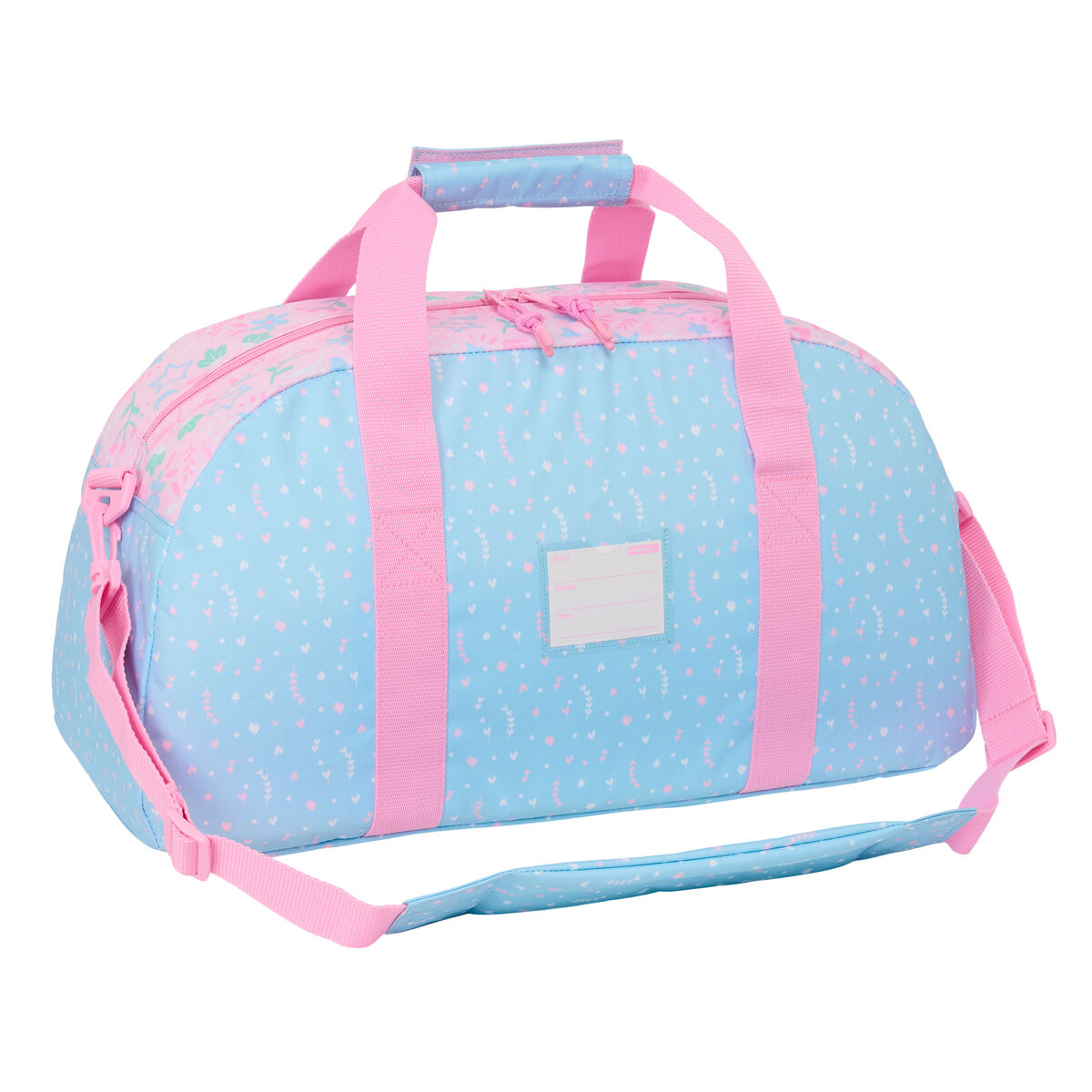 Bolsa de Deporte BlackFit8 Smile Rosa Azul claro 50 x 26 x 20 cm